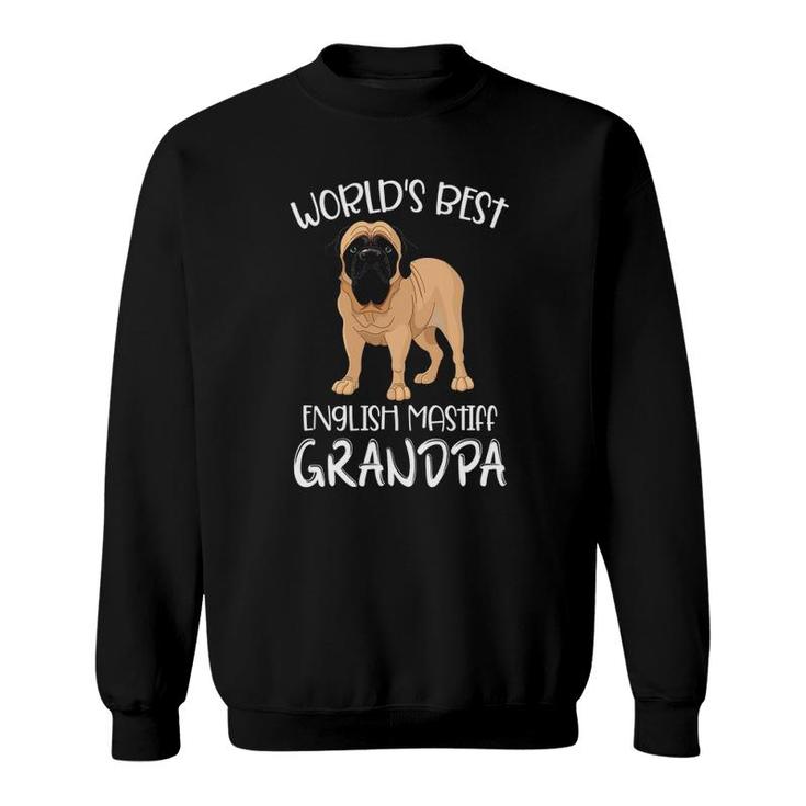 Worlds Best English Mastiff Grandpa Funny Dog Lover Sweatshirt