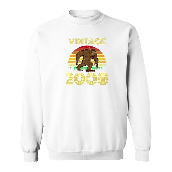 2008 11Th Birthday Vintage Bigfoot 11 Years Old Gift Sweatshirt