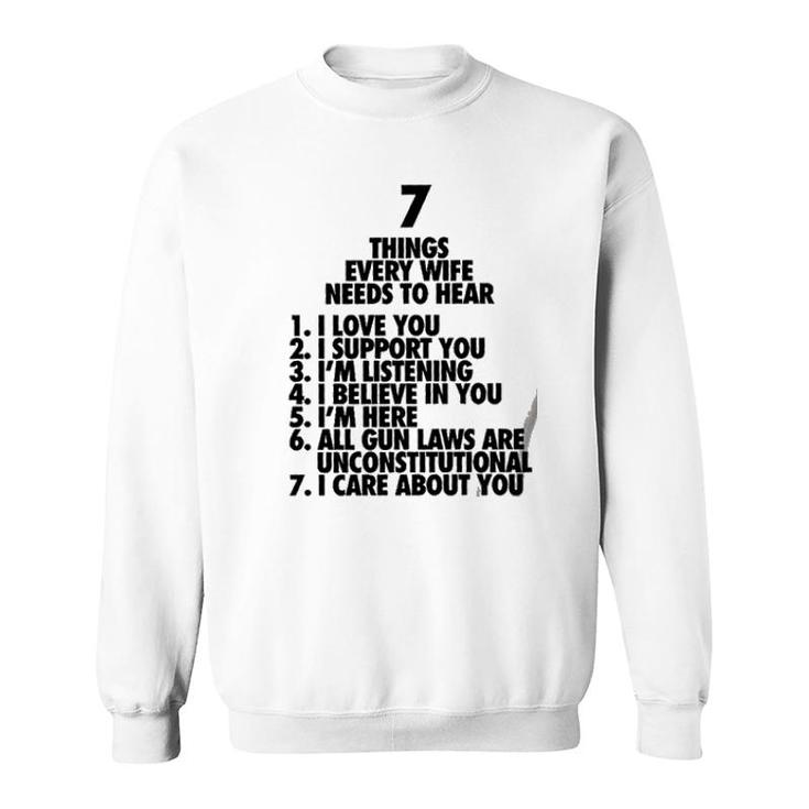 7 Things 2Nd Amendment Funny New Trend Sweatshirt