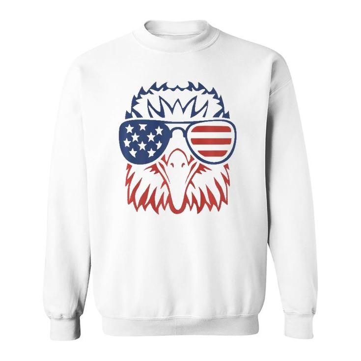 American Bald Eagle Usa Flag  4Th Of July Eagle Usa Tee  Sweatshirt