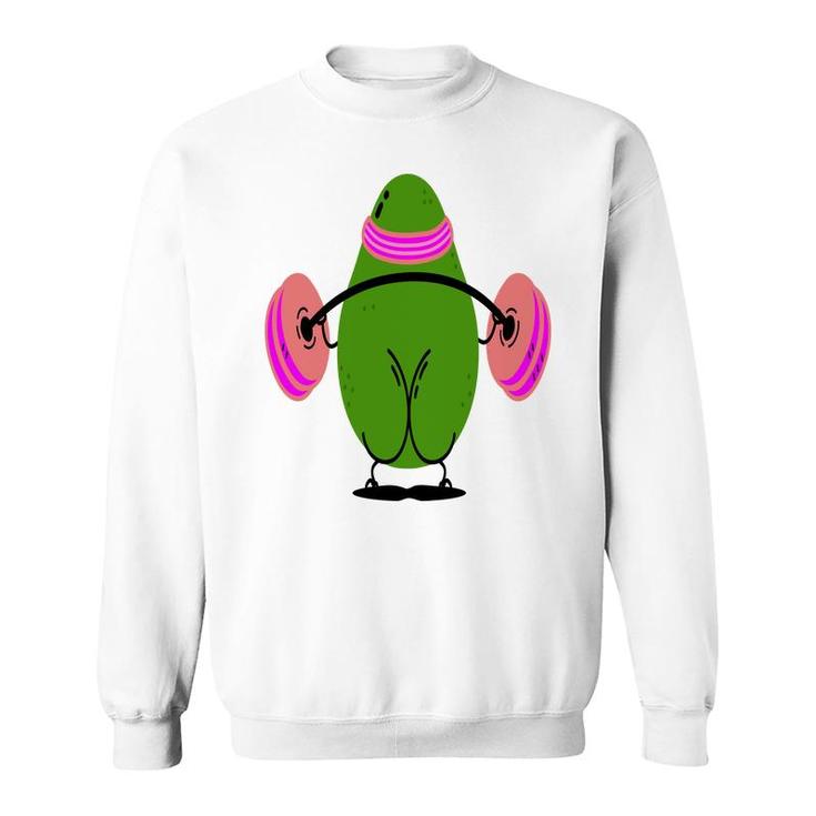 Avocado Wrestling Cute Funny Gyms Man Sweatshirt