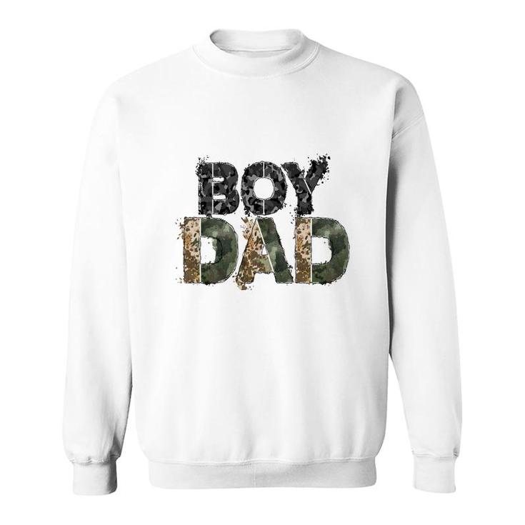 Badass Boy Dad Hero Father Leopard Design Sweatshirt