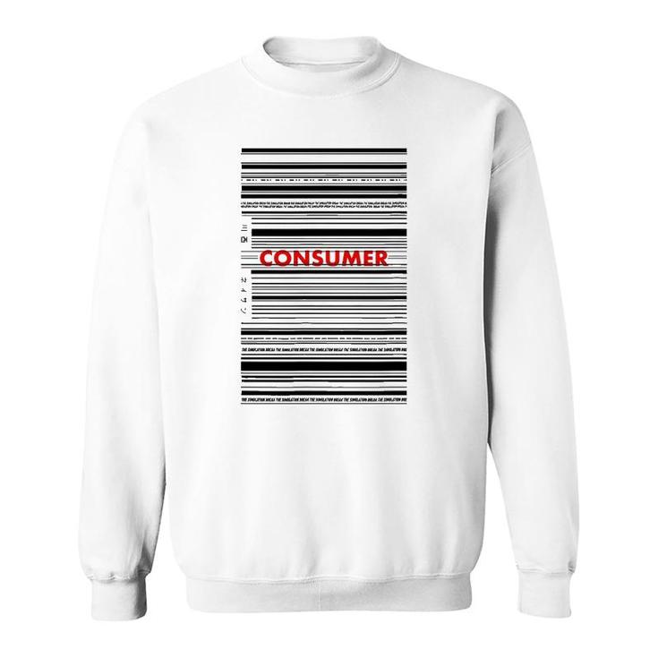 Barcode Consumer Streetwear Fashion Japanese Graphic Tee Sweatshirt