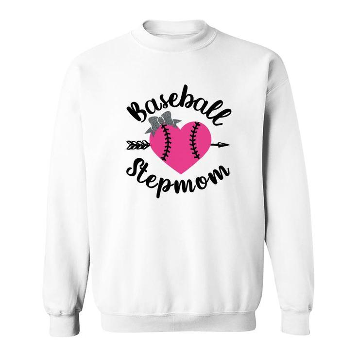 Baseball Stepmom Heart Happy Mothers Day 2022 Sweatshirt