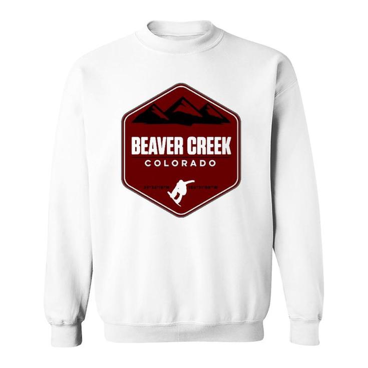 Beaver Creek Colorado Snowboard  Sweatshirt