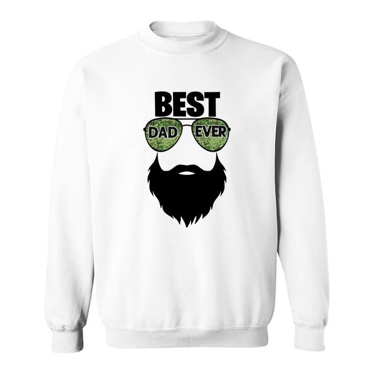 Best Dad Ever Black Beard Special Gift For Dad Fathers Day Sweatshirt