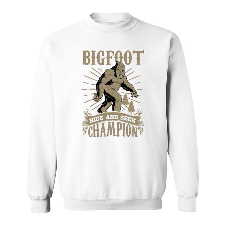 Bigfoot Hide Seek Champion Men Women Sasquatch Tee Sweatshirt