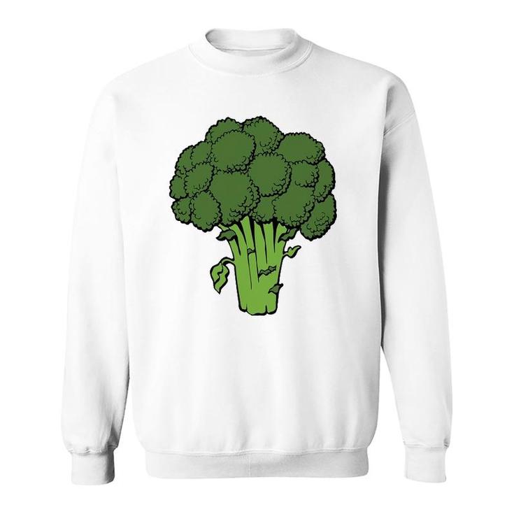 Broccoli Is Life Fun Graphic Vegetable Sweatshirt