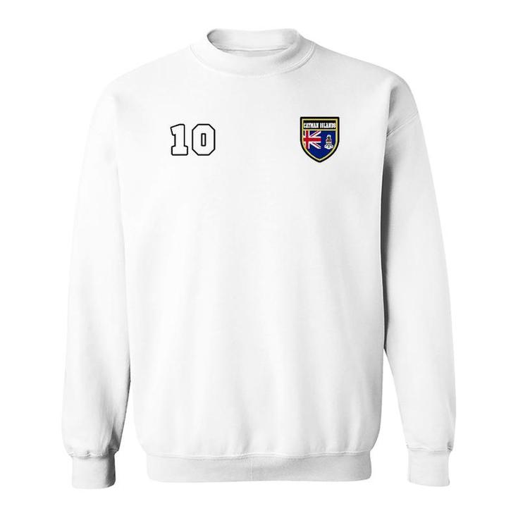 Cayman Islands Number 10 Soccer Tee Flag Football Sweatshirt