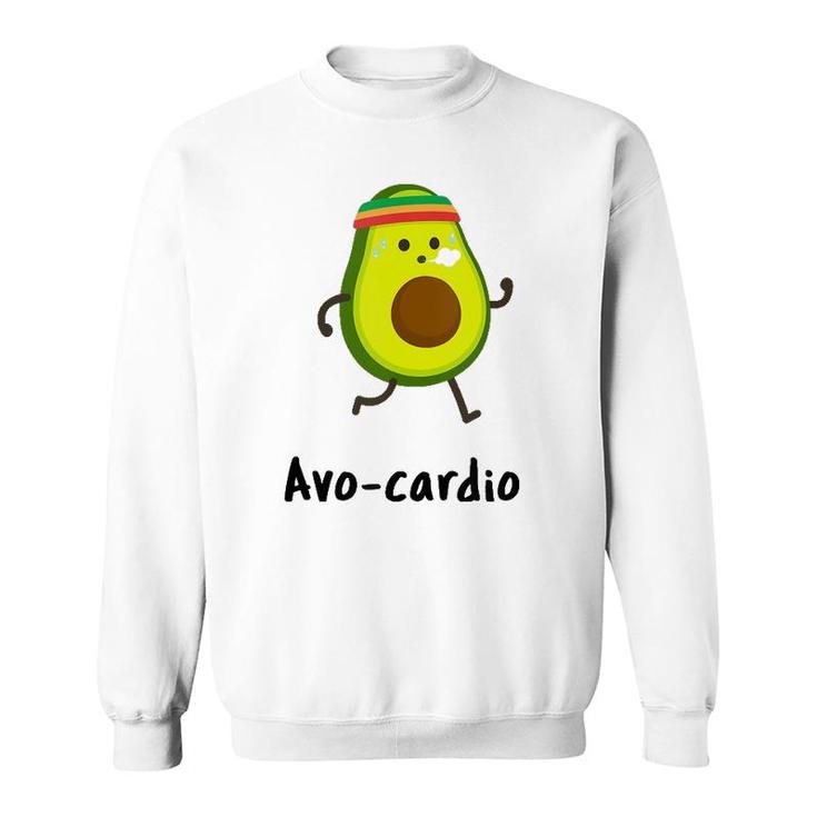 Cinco De Mayo Avo Cardio Funny Workout Jogging Running Pun  Sweatshirt