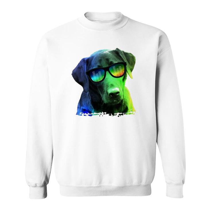 Colorful Dog Retriever Labrador Pet Lovers Gift Sweatshirt