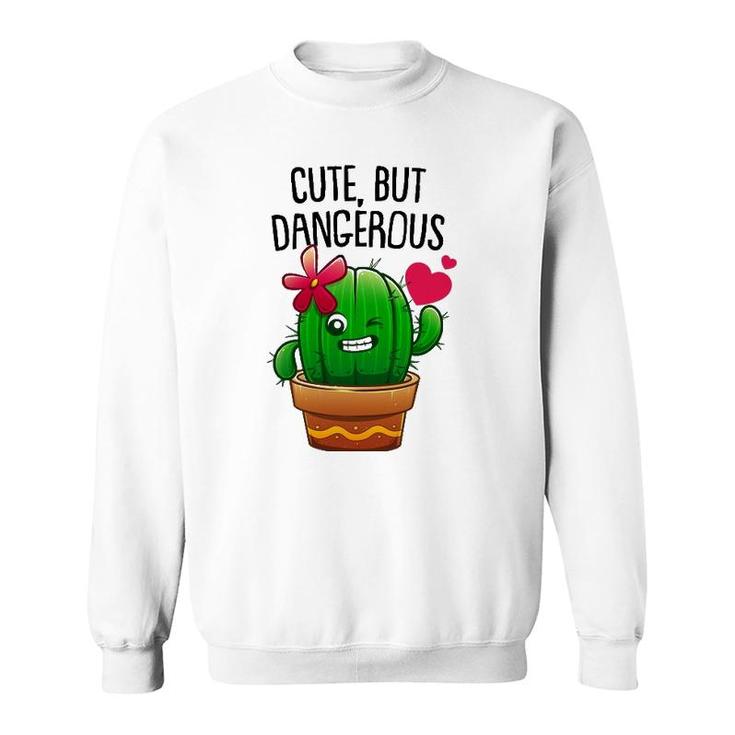 Cute Cactus Gift For Women Girls Plant Lovers Funny Cacti Sweatshirt