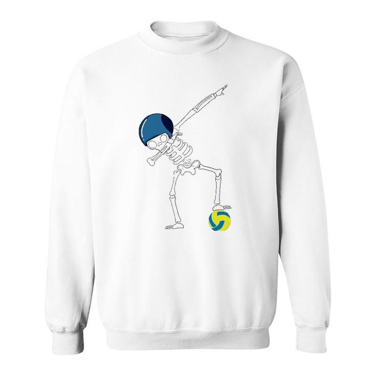 Dabbing Skeleton  Water Polo Player Sports Athlete Gift Sweatshirt