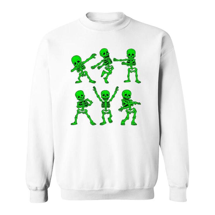 Dancing Skeletons Dance Challenge Girl Boys Kids Halloween Sweatshirt