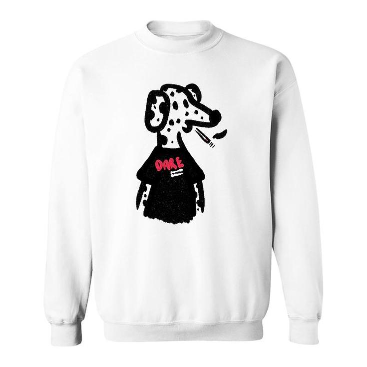 Dare Dog Bad Dogs Club Smoking Dalmatian Dog Sweatshirt