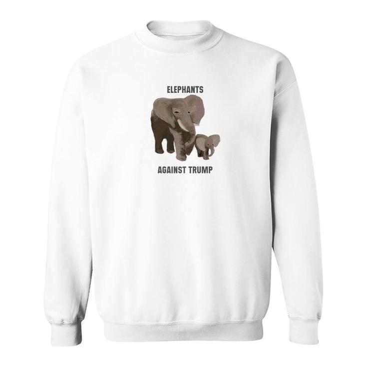 Elephants Against Trump Anti Trophy Hunting Sweatshirt