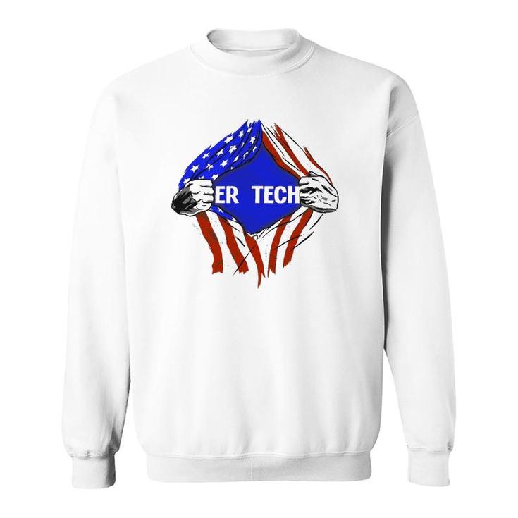 Er Tech X Emergency Room Tech Sweatshirt