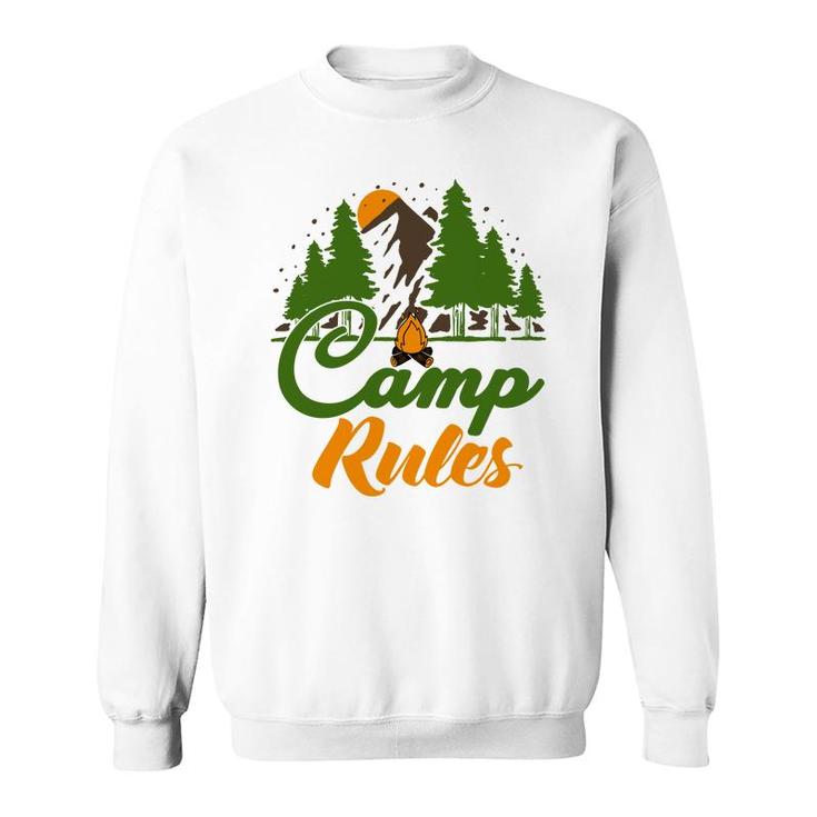 Explore Travel Lover Makes Camp Rules For Them Sweatshirt