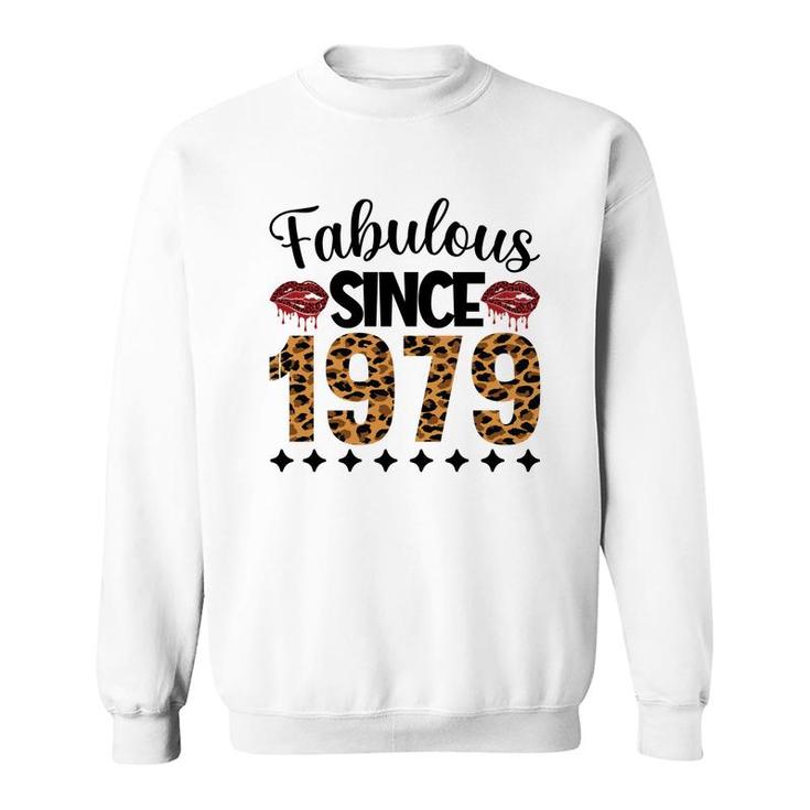 Fabulous Since 1979 43Th Birthday 1979 Leopard Sweatshirt