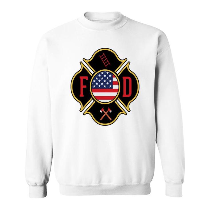 Fd For Life Firefighter Proud Job Sweatshirt