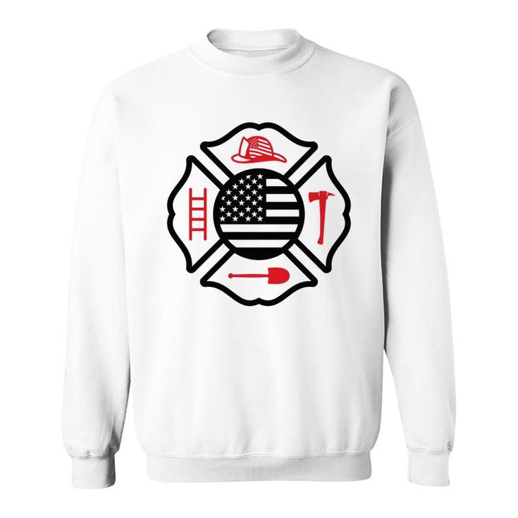 Firefighter Usa Flag Good Gift For Firefighter Sweatshirt