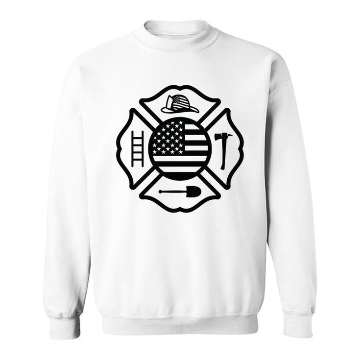 Firefighter Usa Flag Meaningful Gift For Firefighter Sweatshirt