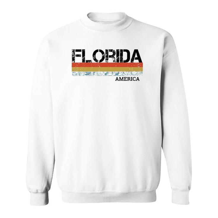 Florida Retro Vintage Stripes Sweatshirt