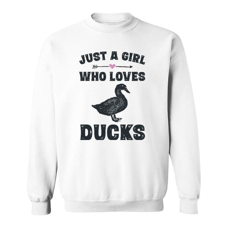 Funny Duck Gifts For Teen Girls Cute Duck Sweatshirt
