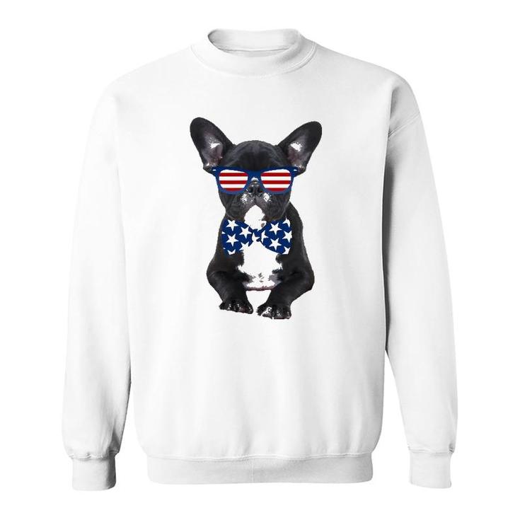 Funny French Bulldog 4Th Of July Patriotic Usa Sweatshirt