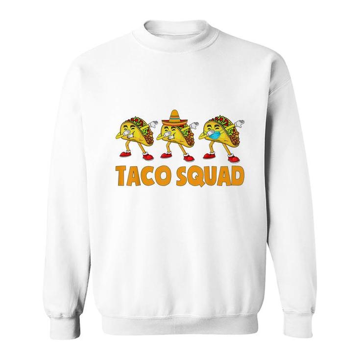 Funny Taco Squad  Cute Mexican Food Tacos Lover Kids  Sweatshirt