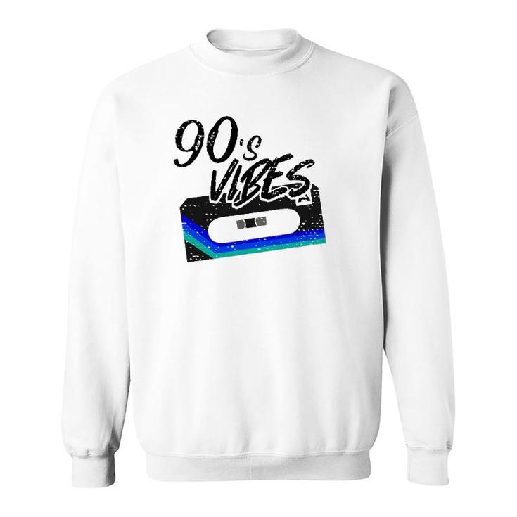 Funny Vintage 90S Vibe Party Compact Cassette Tape Stereo Sweatshirt