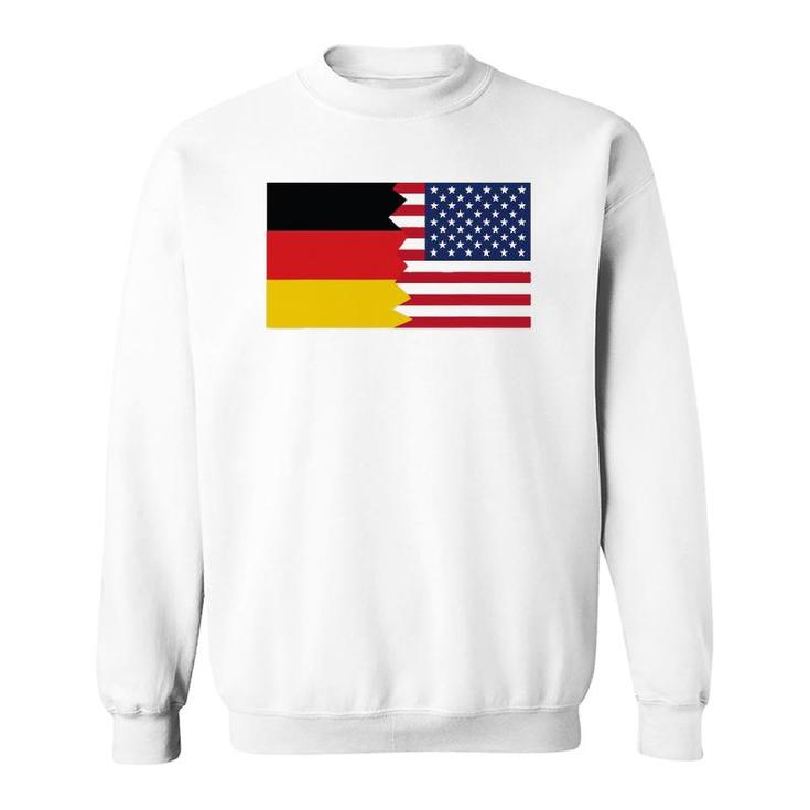 German American Half Germany Half America Flag Sweatshirt