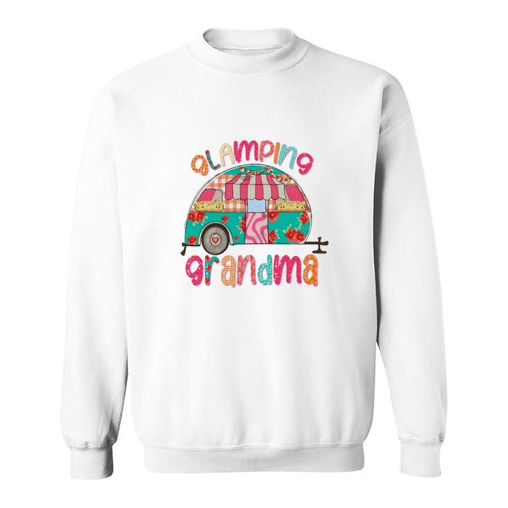 Glamping Grandma Colorful Design For Grandma From Daughter With Love New Sweatshirt