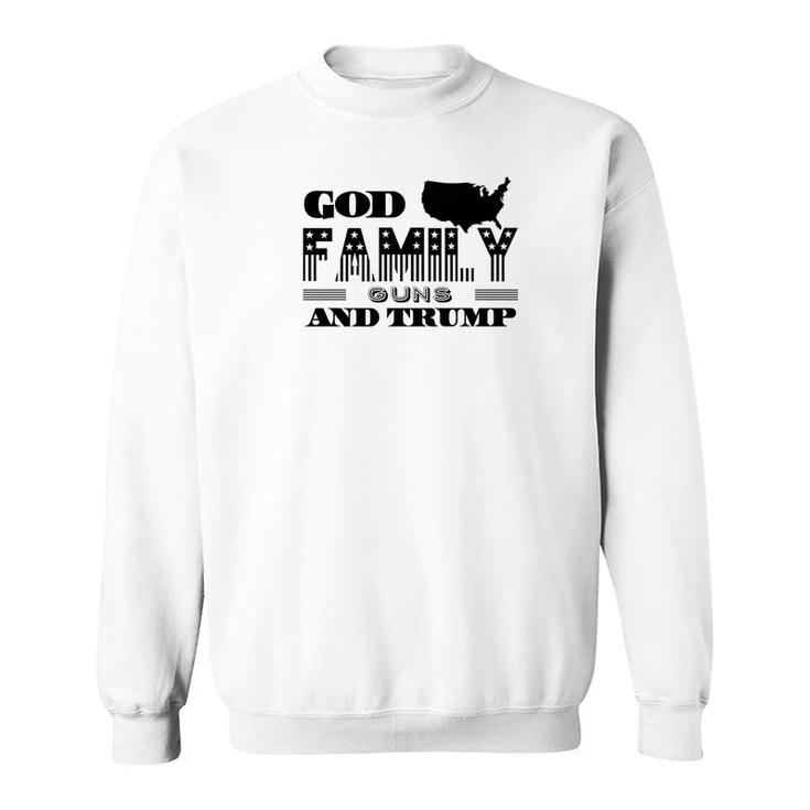 God And Family And Guns And Trump Premium Sweatshirt