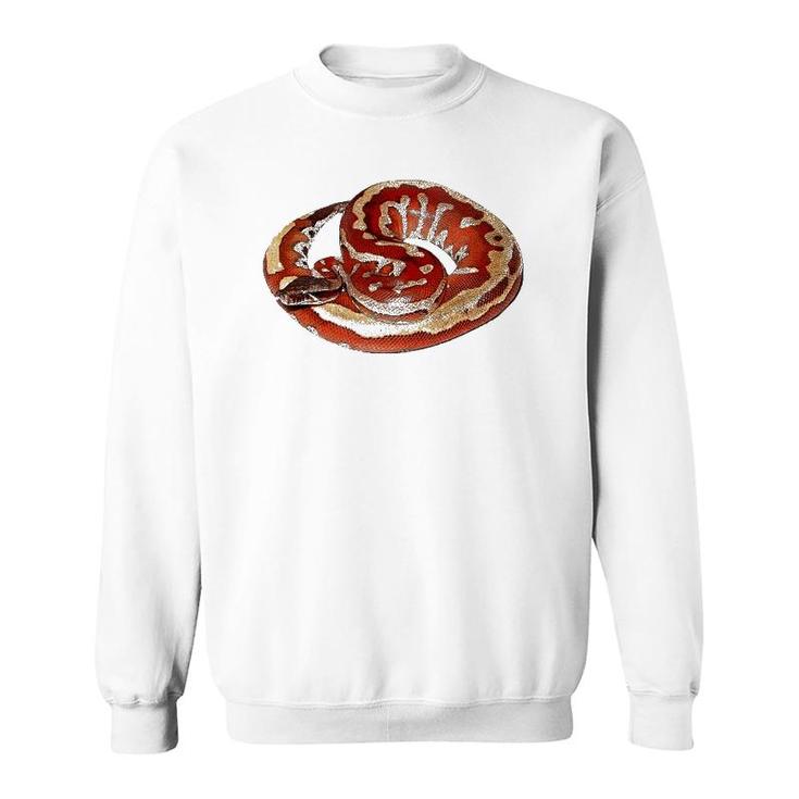 Gorgeous Snake Herpetologist Gift Red Blood Python Sweatshirt
