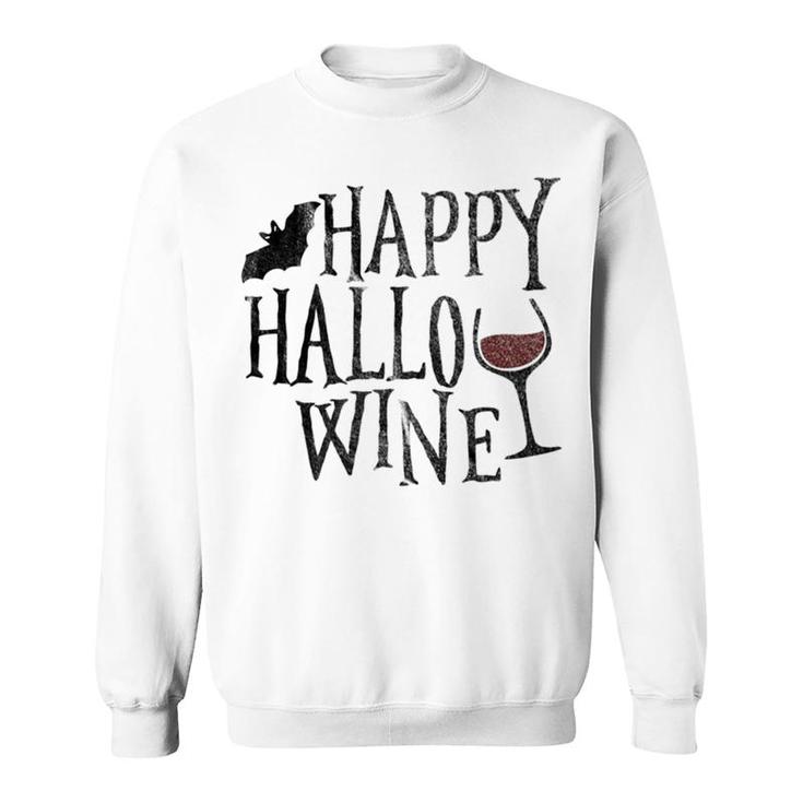 Happy Hallowine  Wine Halloween Tee Sweatshirt