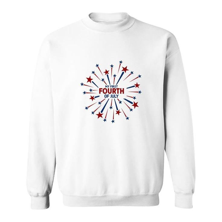 July Fourth July Independence Day Stars Circle 2022 Sweatshirt
