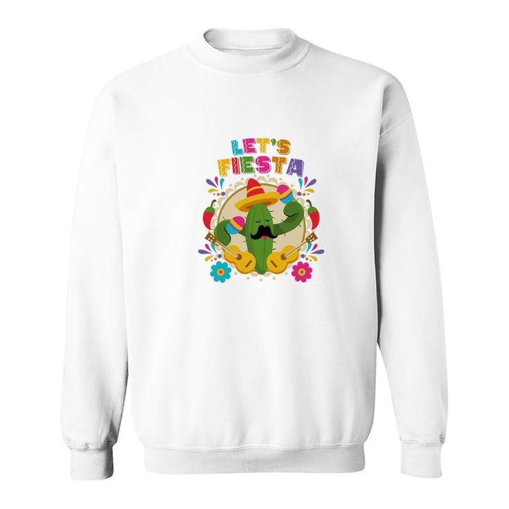 Lets Fiesta Catus Decoration Gift For Human Sweatshirt