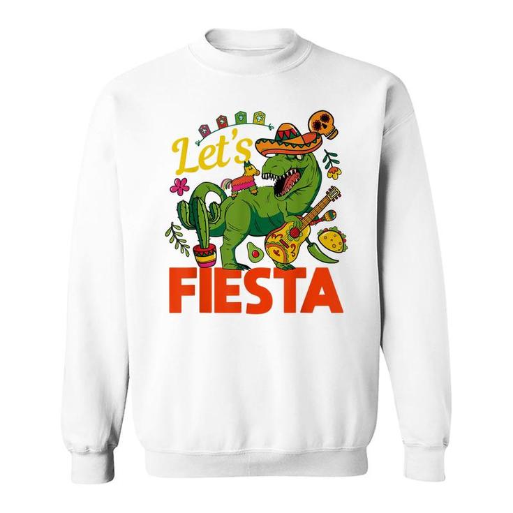 Lets Fiesta Cinco De Mayo Camisa Mexicana Hombre  Sweatshirt