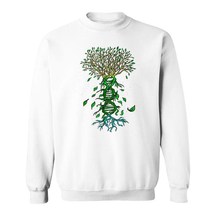 Life Tree Dna Earth Day Cool Nature Lover Environmentalist  Sweatshirt