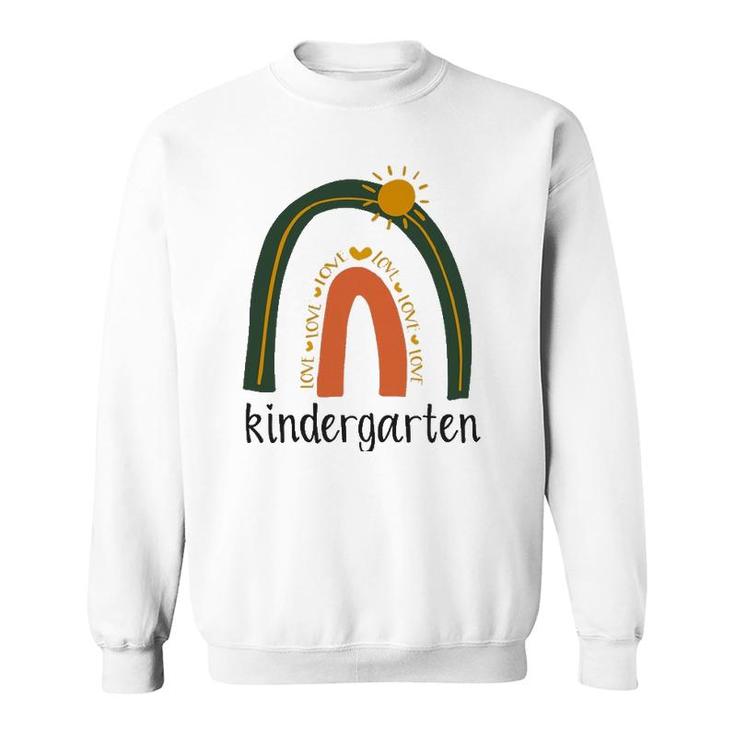 Love Rainbow Proud Nursery Preschool Kindergarten Teacher Sweatshirt