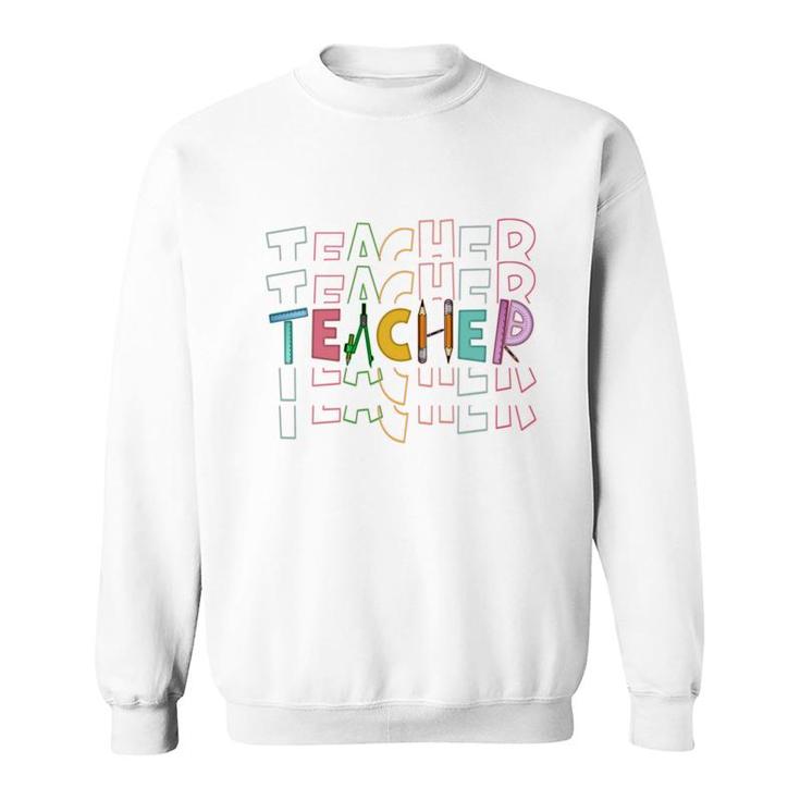 Math Teacher And A Creative And Logical Person At Work Sweatshirt