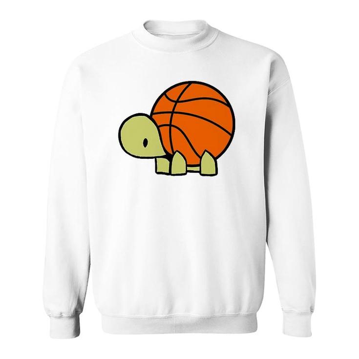 Max Turtle Loves Basketball I Baller Turtles Team Sweatshirt