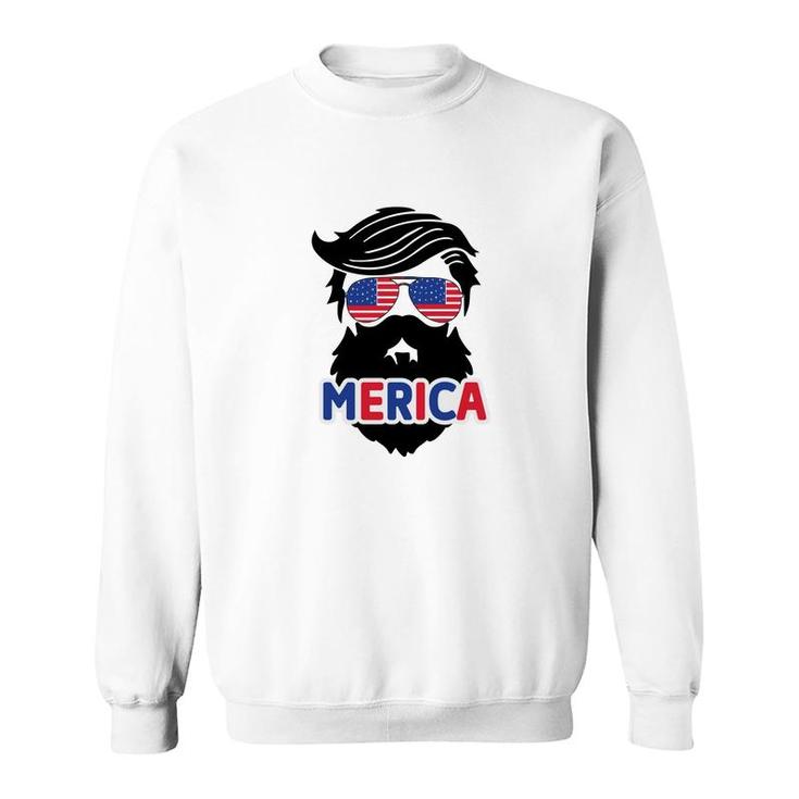 Merica July Independence Day Black Man Great 2022 Sweatshirt