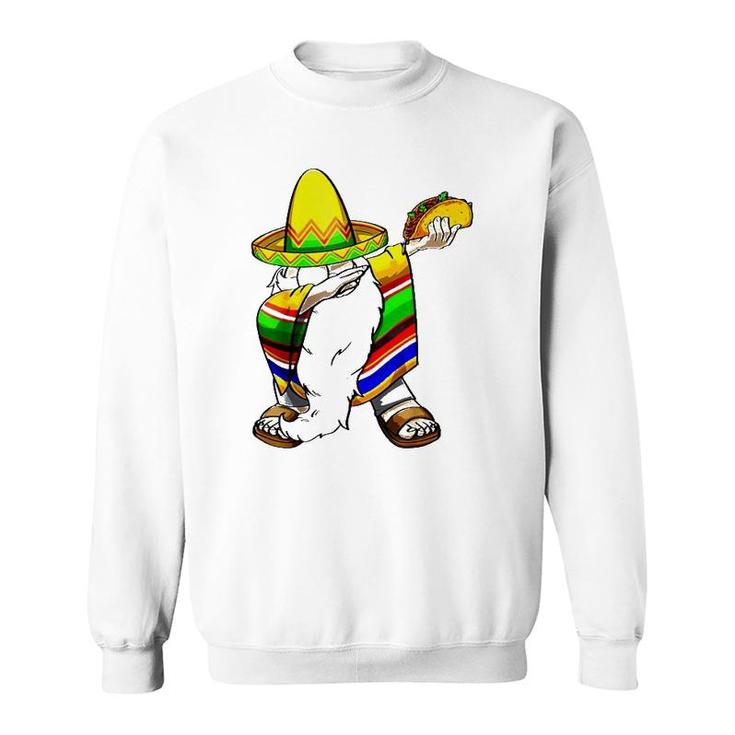 Mexican Dabbing Gnome Cinco De Mayo Poncho Sombrero Taco Sweatshirt