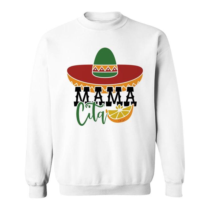 Mexican Hat Mamacita Lemon Cinco De Mayo Party Sweatshirt