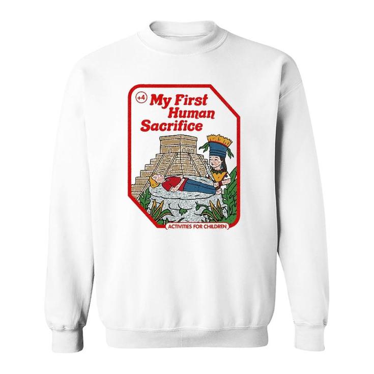 My First Human Sacrifice Occult Goth Vintage Childgame Sweatshirt