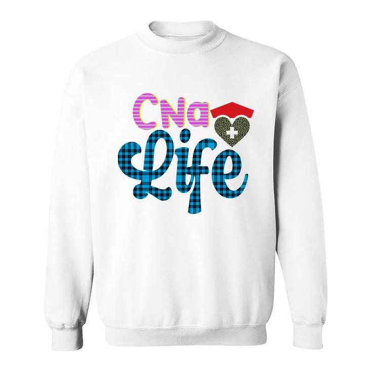 Nurses Day Cna Life Caro Blue Word Gift 2022 Sweatshirt