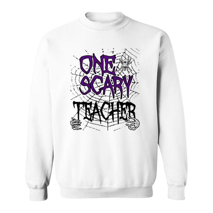 One Scary Teacher Matching Family Halloween Costume Sweatshirt