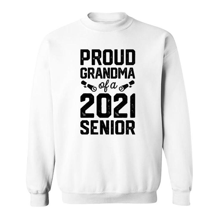 Proud Grandma Of A 2021 Senior Graduate Graduation Vintage Sweatshirt